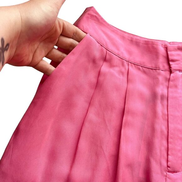 Ena Pelly Lillian Cupro Pleated Wide Leg Trousers - Picture 12 of 14